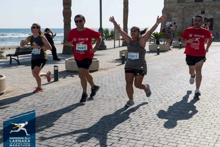 Larnaka Marathon starting line